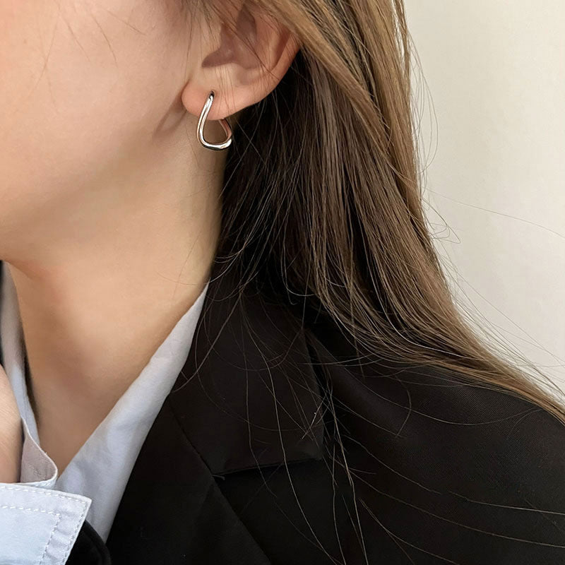 Círculos irregulares al por mayor Pendientes de cobre